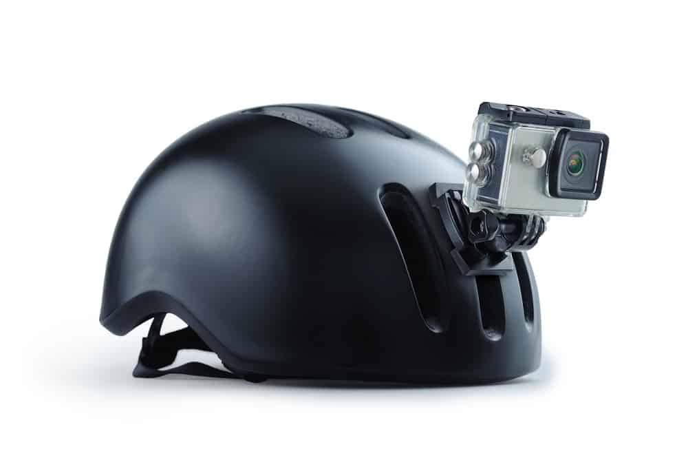 bike helmet with camera mount